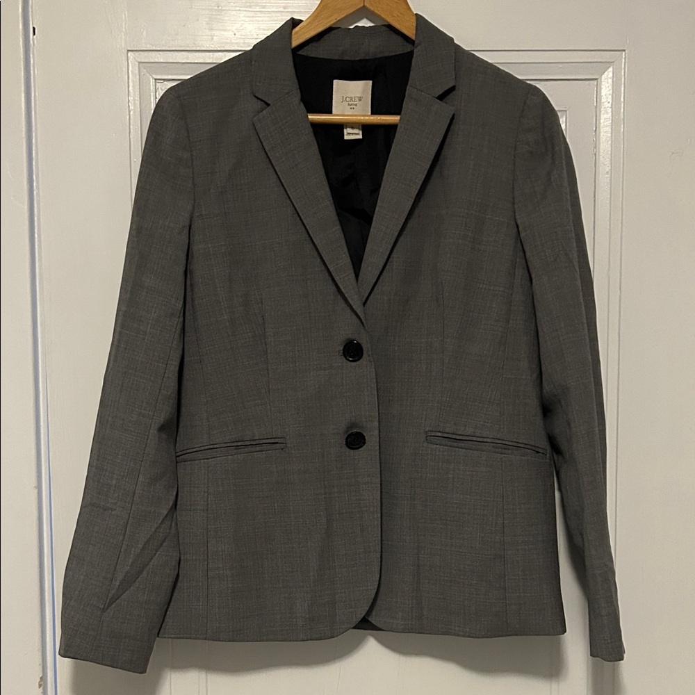 J. Crew Women's Gray Suit Jacket